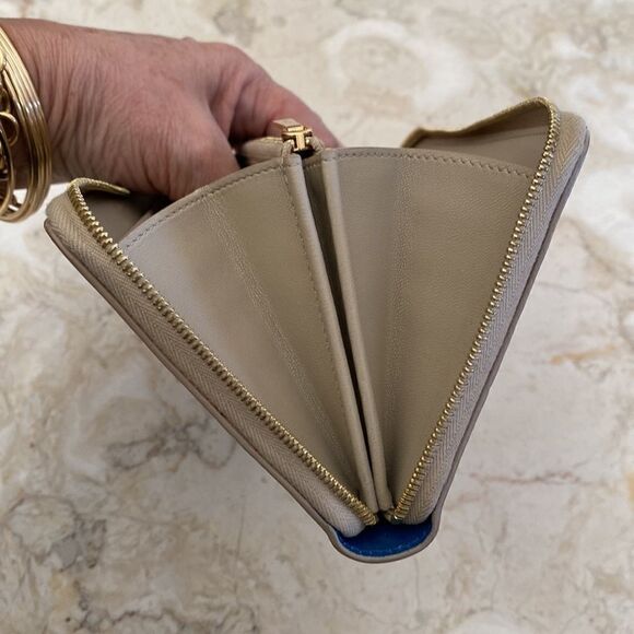 CELINE Bicolor Leather Zippy Zip Around Long Wallet - Picture 12 of 13